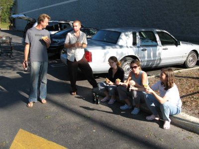 Lunch in the Winn-Dixie parking lot!