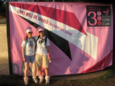 At the end of our first day, 20 miles!