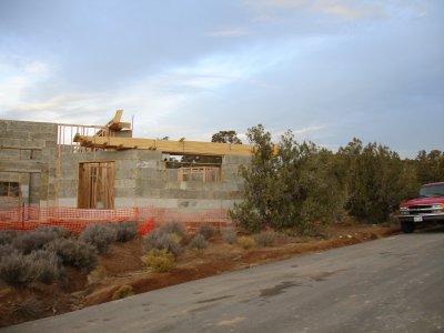 Guest bedroom soon to get a roof