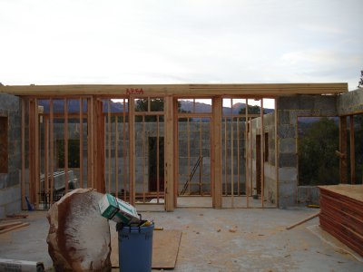 Wall between garage and great-room