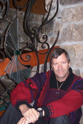 Jim enjoying the decorations