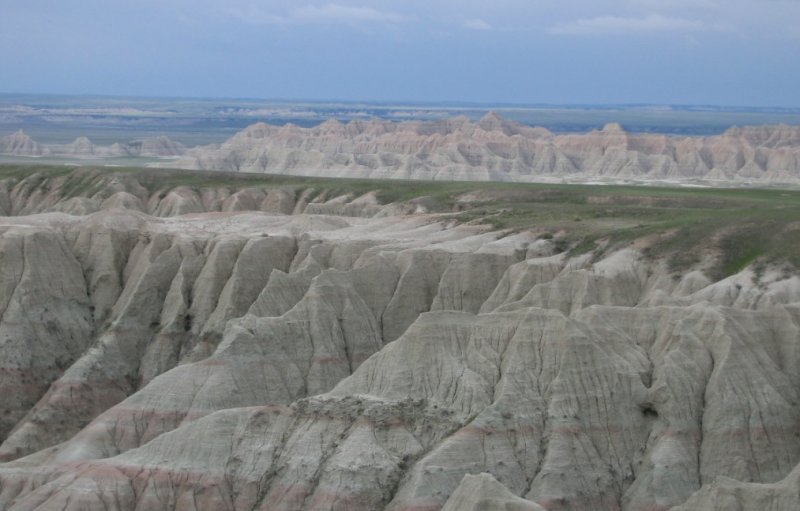 Badlands  National Park - wind was blowing HARD
