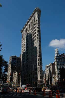 The Flatiron in the shade (three times)