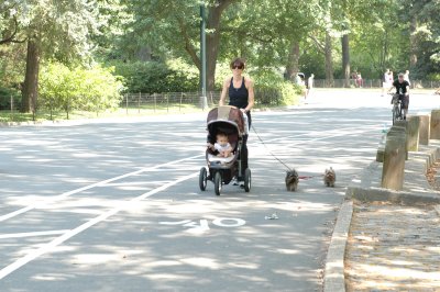 While biking through Central Park we met all kinds of people