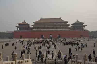 In the forbidden city.