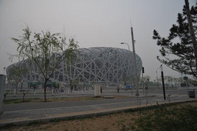 On our way back from the great wall and the Ming tombs we wanted to have a look at the olympic stadium designed by the swiss architects Herzog & de Meuron. Our taxi man was very kind to show it to us. Btw if you are there to visit try to book him: his name is Tian Chin Yo, his cab is BF5145 and his phone number is 13701174159. We managed to have him for the entire day for 800 RMB (plus the entrance fees and a tip at the end that he was not expecting) 