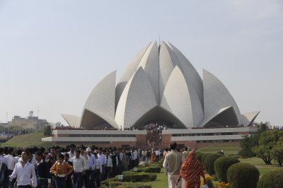 The Lotus Temple, from the Baha'i Church
