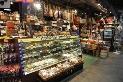 The indoor market where we got our first contact with the Amish.