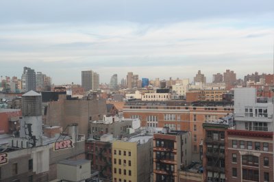 View from the Holiday Inn at Lafayette by Canal Street (actually Howard).