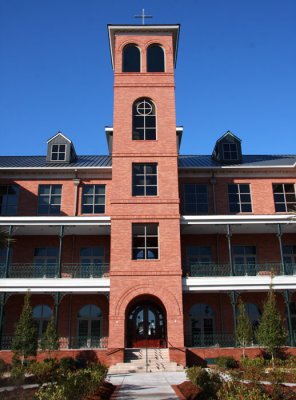 Closer Look at Front of Administration Building
