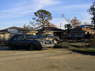 Cars Still in Street 106 days after Katrina