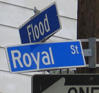 Ironic Street Sign in Devastated Area