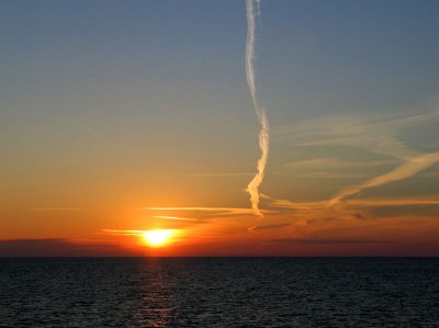 Riding Across Lake Pontchartrain at 65 miles per hour.