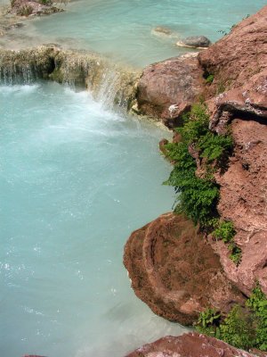 Micro Falls on Havasu Creek, Interesting Article About Flooding Last Fall