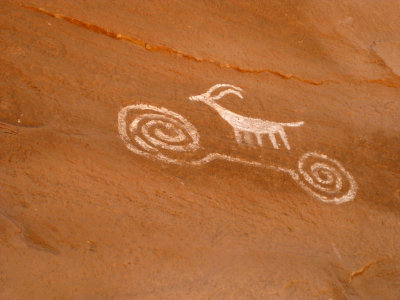 Pictograph...Antelope on Wheels?