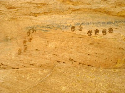 Some More Pictographs...Note Snake Below Hand Print