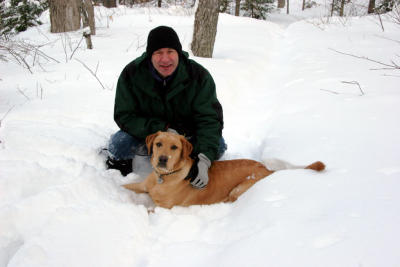 8-Mo. Old Chuffy in GM Snow