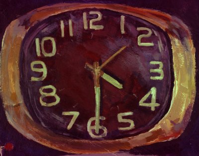 Clock painting-imageafter