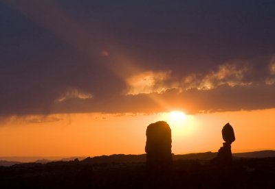 Sunset at Ballanced Rock