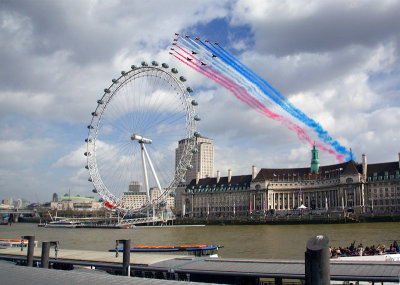 The Red Arrows Fly Past