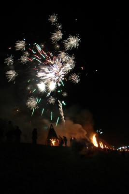 Fireworks and bonfires