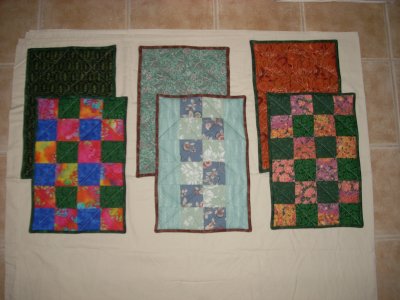 Quilted Placemats made for sale.  5/08
