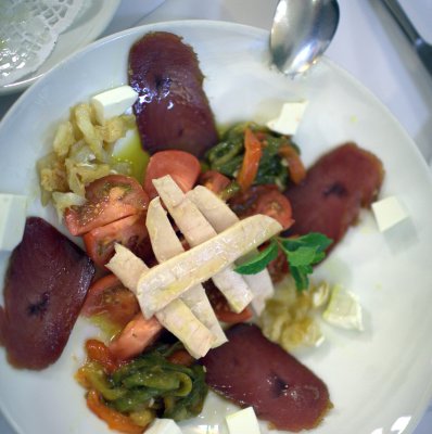 ensalada valencian, restaurante les graelles, valencia