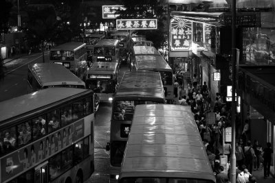 The buses at wanchai