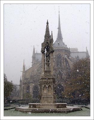 * A Snowy Day at Notre Dame