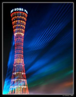 1st PlaceKobe Tower in Laser Lights by IanZ28
