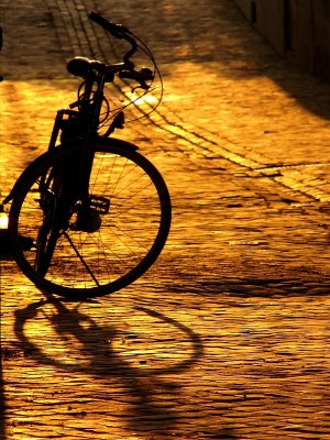 2nd PlaceLa bicyclette sur la rue d'or by geetwee