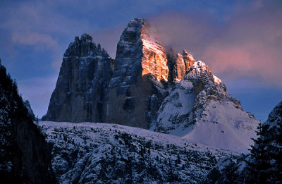 Sunset in Dolomits