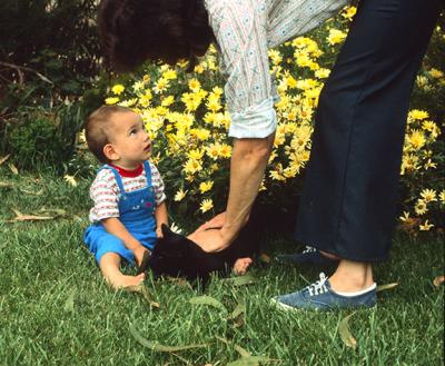 1973-Sean & Grandma Paxton