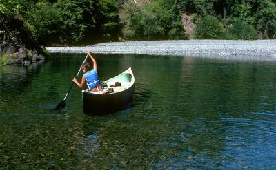 1982 Chetco River, Sean in Canoe