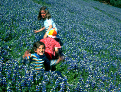 1977-Sean & Rachel in the Flowers