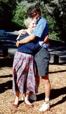 1991 Sean  & Granny at Graduation Party