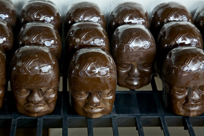 Olmec Chocolate Heads