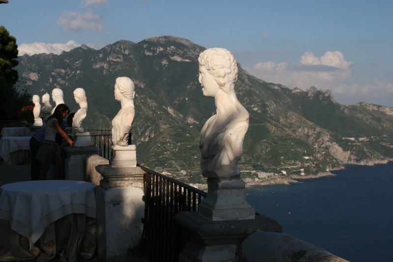 lovely lookout at Villa Cimbrone