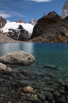 Mount Fitz Roy - the glacial water is SO clear!