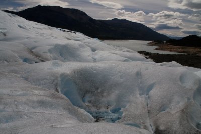 walking on Perito Moreno glacier