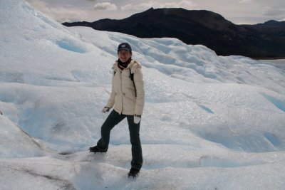 walking on Perito Moreno glacier