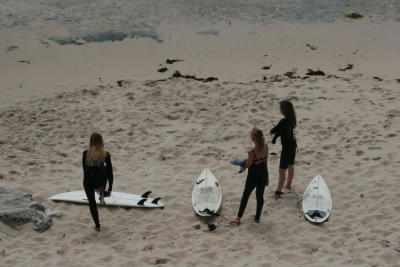 surf girls at Margaret River's Surfers Point