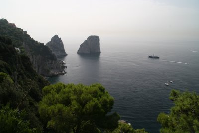 view from our hotel in Capri
