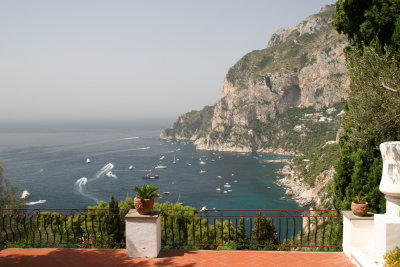 view on the beautiful south coast of Capri