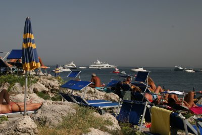 public beach at Marina Piccola