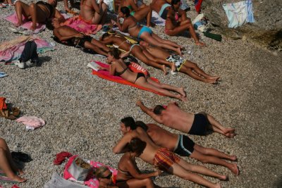 public beach at Marina Piccola