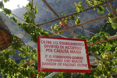 forbidden going forward this beach!