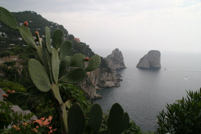 view onto Faraglioni rocks