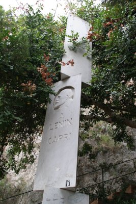 apparently Lenin visited Capri in 1908 to visit writer Gorky who lived there for a while...