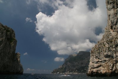 approaching Faraglioni